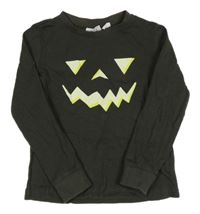 Antracitové triko - dýně H&M