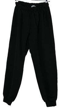 Pánské černé cuff tepláky 