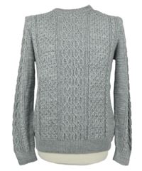 Pánský šedý vzorovaný svetr Primark 