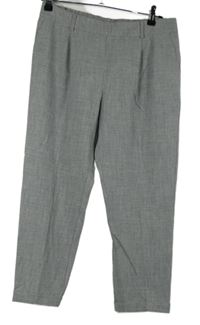 Nové - Dámské šedé petite kalhoty s puky Papaya 