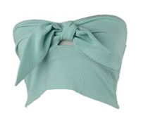 Dámský světlemodrý bandeau top s mašlí Shein 