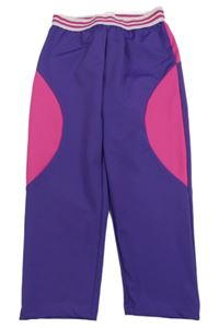 Fialovo-růžové sportovní capri legíny LC Waikiki