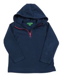 Tmavomodrá fleecová funkční mikina s kaucí Mountain Warehouse