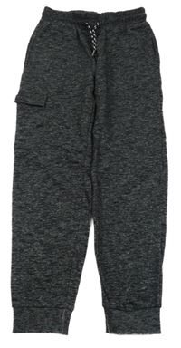 Černé melírované tepláky s kapsami Pepperts