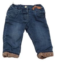 Tmavomodré podšité rifle C&A