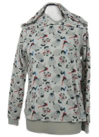 Dámská bílá fleecová mikina s tučňáky a kapucí Debanhams