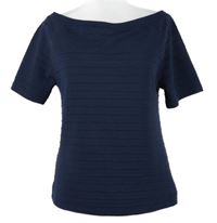 Dámské tmavomodré pruhované tričko Next 