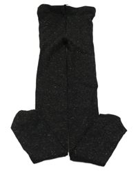 Tmavošedé třpytivé punčocháče