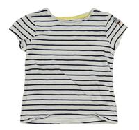 Tmavomodro-bílé pruhované tričko Mothercare