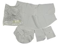5set - Bílé košilové vsadky 