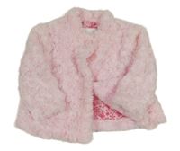 Světlerůžový chlupatý podšitý kabátek Early Days
