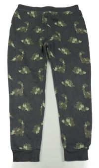 Tmavošedé tepláky s dinosaury George