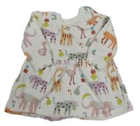 Bílé teplákové šaty se zvířaty George