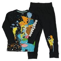 Černé pyžamo s pokémony a skvrnkami Next