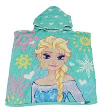 Mátové froté osuškové pončo s Elsou a kapucí Disney