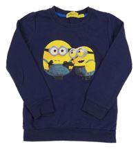 Tmavomodrá mikina  Mimoni