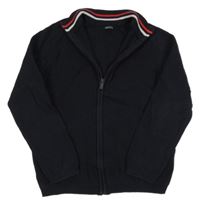 Tmavomodrý propínací svetr Next