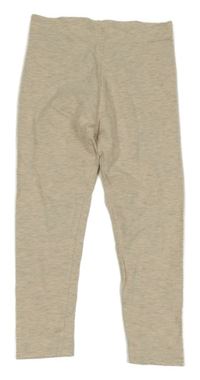 Béžovo-šedé melírované legíny George