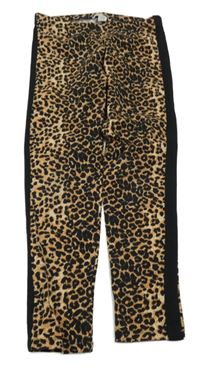 Béžovo-černé leopardí legíny Primark
