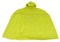 Žlutozelené šusťákové pončo s kapucí 
