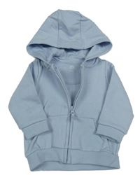 Světlemodrá propínací mikina s kotvou a kapucí F&F