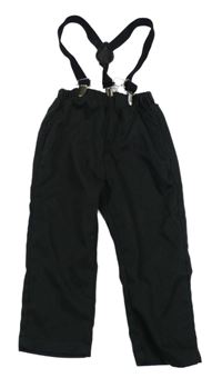 Černé kalhoty s kšandami 