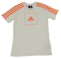 Bílo-neonové tričko Adidas