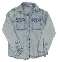Světlemodrá riflová košilová bunda Primark