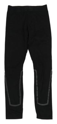 Černo-šedé funkční spodní kalhoty Decathlon