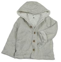 Nové - Béžová zateplená propínací mikina s kapucí George 