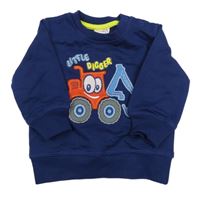 Tmavomodrá mikina s traktorem Orsolino