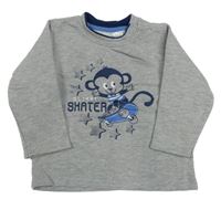 Šedá mikina s opičkou Ergee 