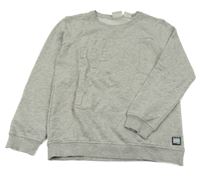 Šedá melírovaná mikina s nápisem Manguun