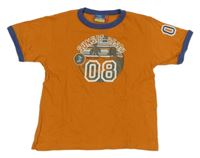 Oranžové tričko s číslem Topolino 