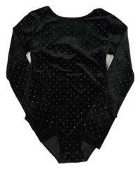 Nové - Černé sametové cvičební body s puntíky Zara