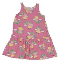 Růžové bavlněné šaty s Pepinou H&M