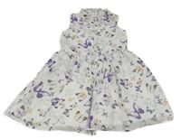 Bílé košilové šaty s motýlky Bluezoo 