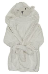 Bílý froté župan s kapucí V by Very