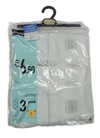 Nové - 3x - Bílý overal s medvídkem Tesco