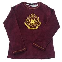 Tmavovínová plyšová mikina s erbem - Harry Potter PRIMARK