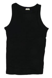 Černý žebrovaný top F&F