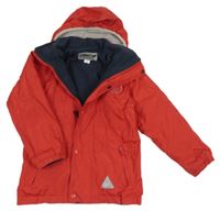 Červená šusťáková nepromokavá jarní oboustranná bunda s ukrývací kapucí Result