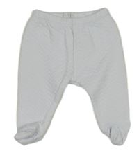 Bílo/světlemodré prošívané polodupky PASTELS&CO