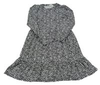 Černo-bílé vzorované šaty PRIMARK