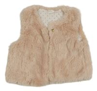 Světlerůžové kožešinové podšité bolérko H&M