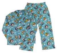 Modrozelené fleecové pyžamo s PAW PATROL nickelodeon