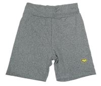 Šedé melírované kraťasy se srdíčkem