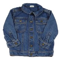 Modrá riflová bunda s límečkem F&F