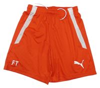 Nové - červeno-bílé funkční sportovní kraťasy s logem PUMA