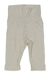 Světlebéžové melírované perforované tepláky H&M